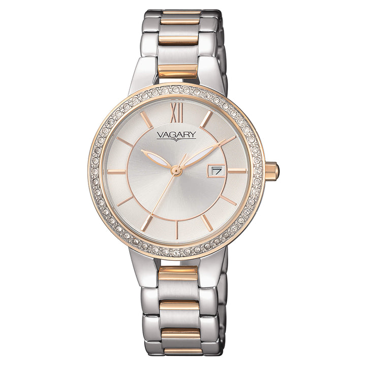 Orologio Donna Vagary Acciaio Bicolore Quarzo Data Zirconi IU3-339-11