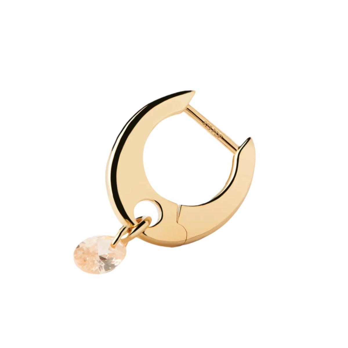 Orecchini Donna PDPaola Argento Dorato 925 Con Zircone rosa  AR01-B93-U
