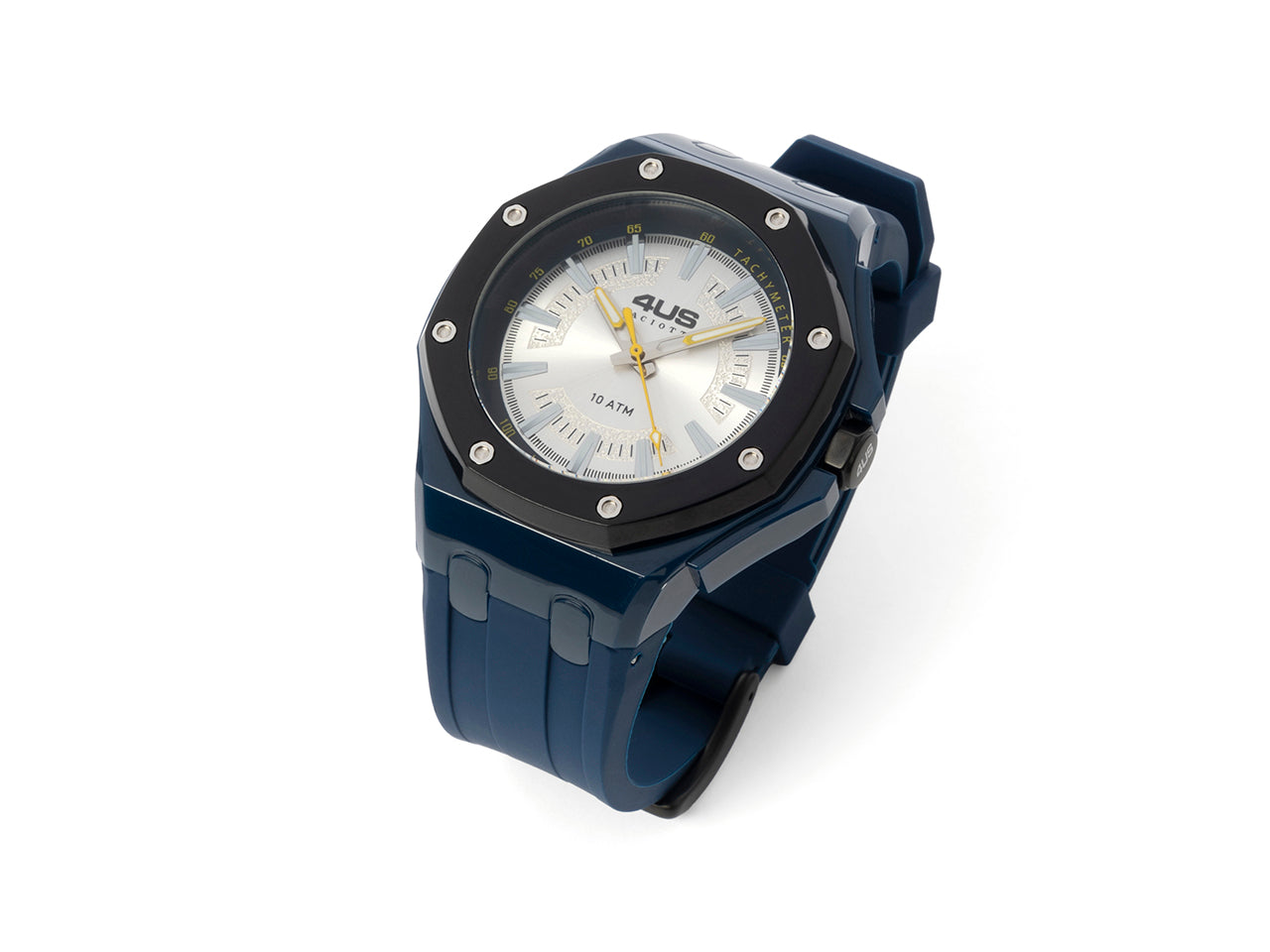 Orologio Uomo 4US Cesare Paciotti Quarzo Solo Tempo Gomma Blu T4ST416