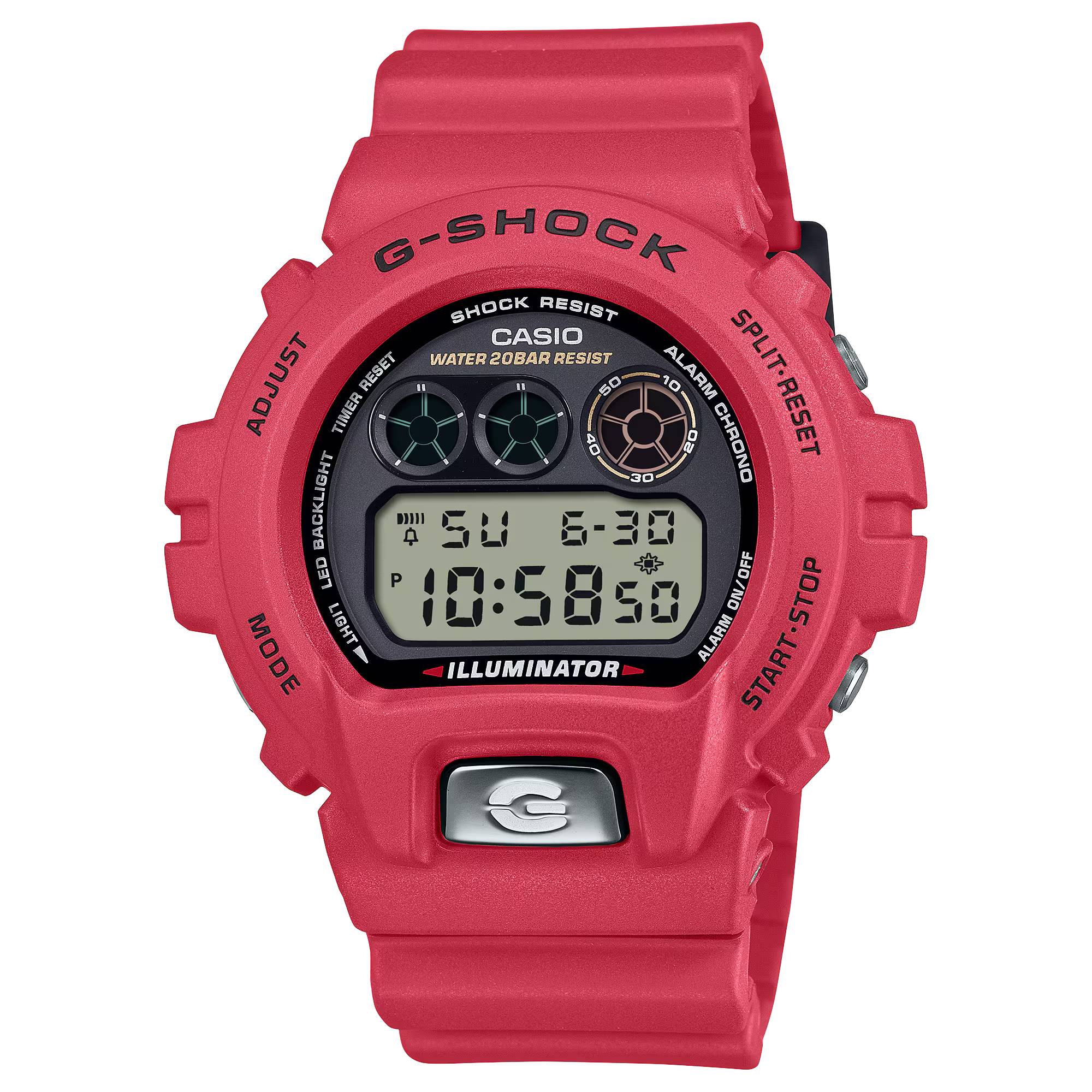 Orologio Uomo Casio G-SHOCK Quarzo Rosso Digitale DW-6900TR-4ER