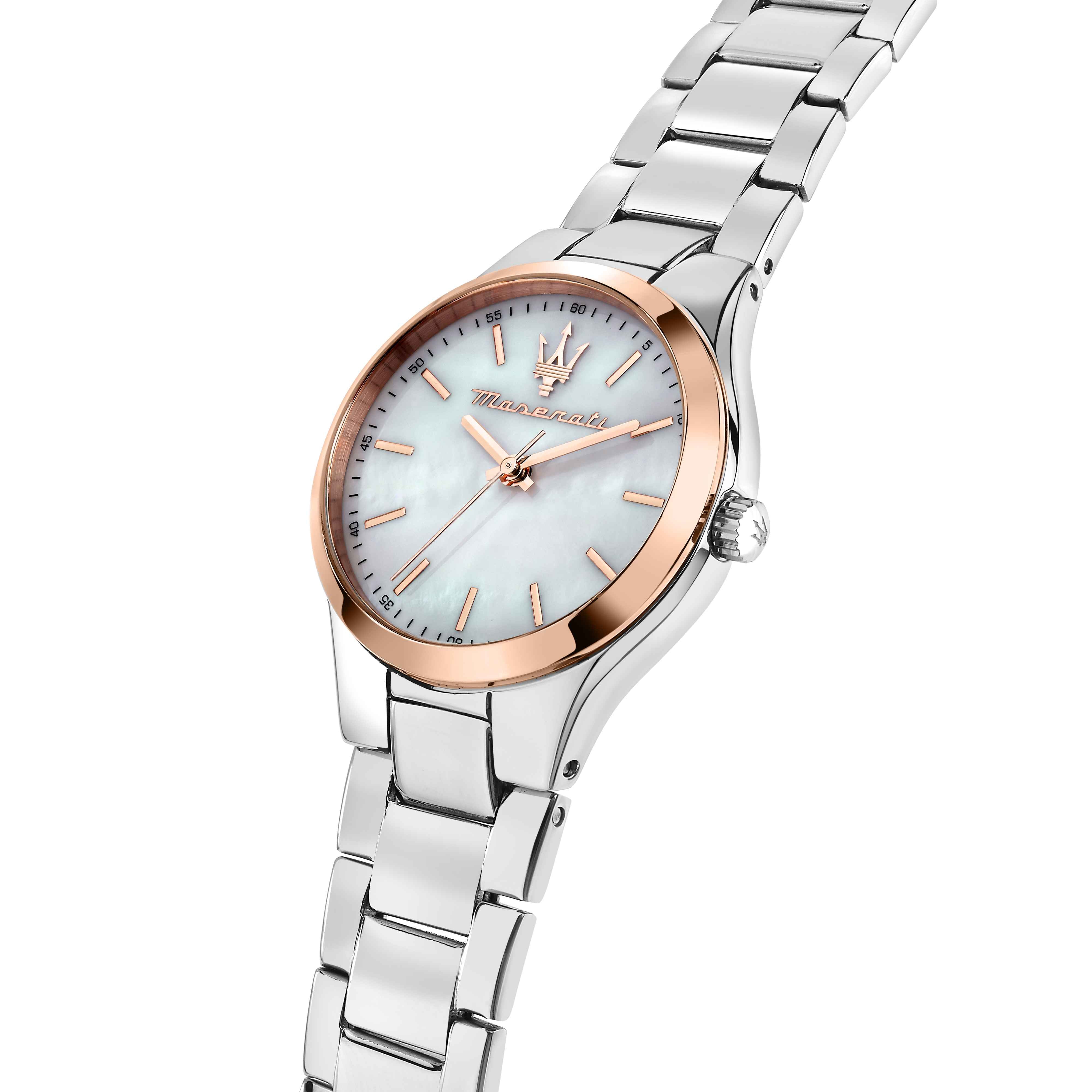 Orologio Donna Maserati Acciaio Bicolore Madre Perla Quarzo Solo Tempo R8853151503
