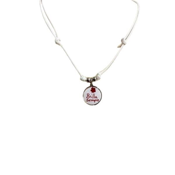 Collana Donna Re Mida Cordino Pendente Argento BRILLA SEMPRE