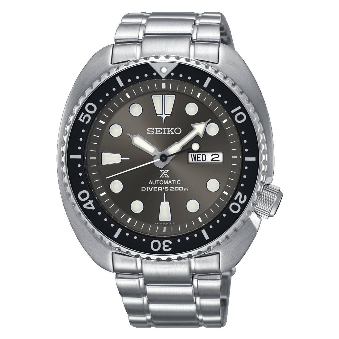 Orologio Uomo Acciaio Seiko Prospex  Automatico Doppia Data ghiera Nera