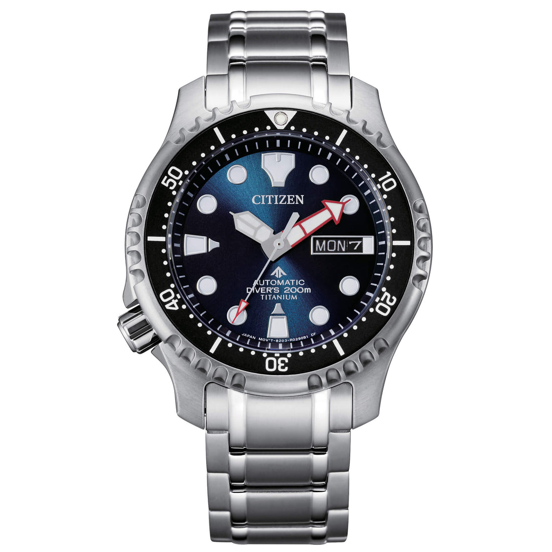Orologio Uomo Titanio Citizen Automatico Solo Tempo Promaster Blu Data NY0100-50M