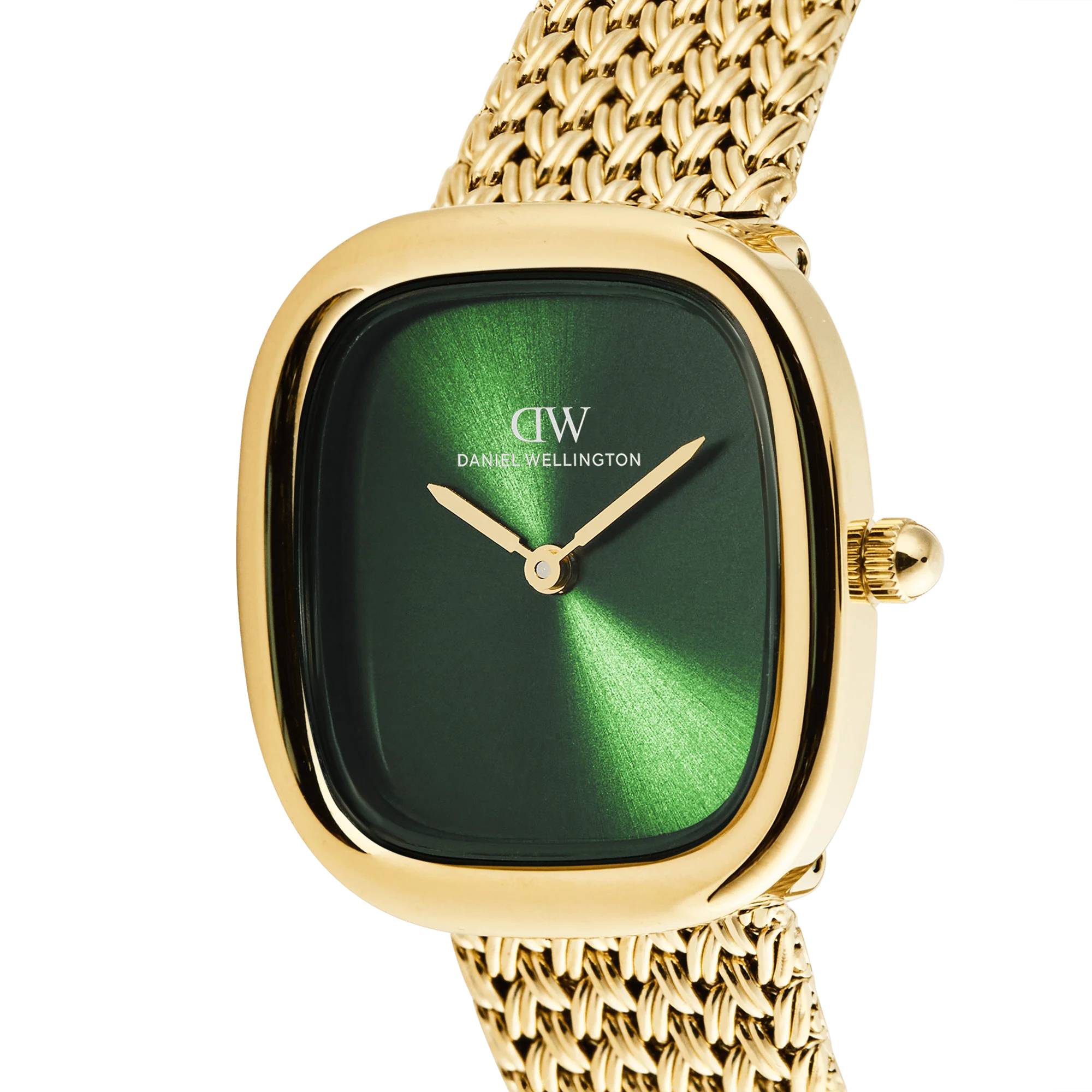 Orologio Donna Daniel Wellington Acciaio Dorato Verde Margot Braided DW00100967