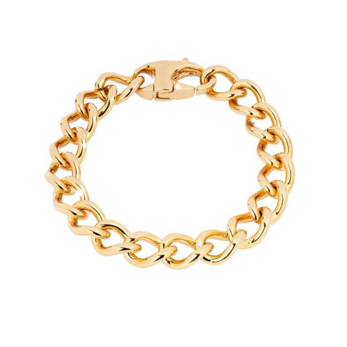 Bracciale Donna Rebecca Maglia Grumetta Rotonda Piccola Acciaio Dorato BGUBBO05