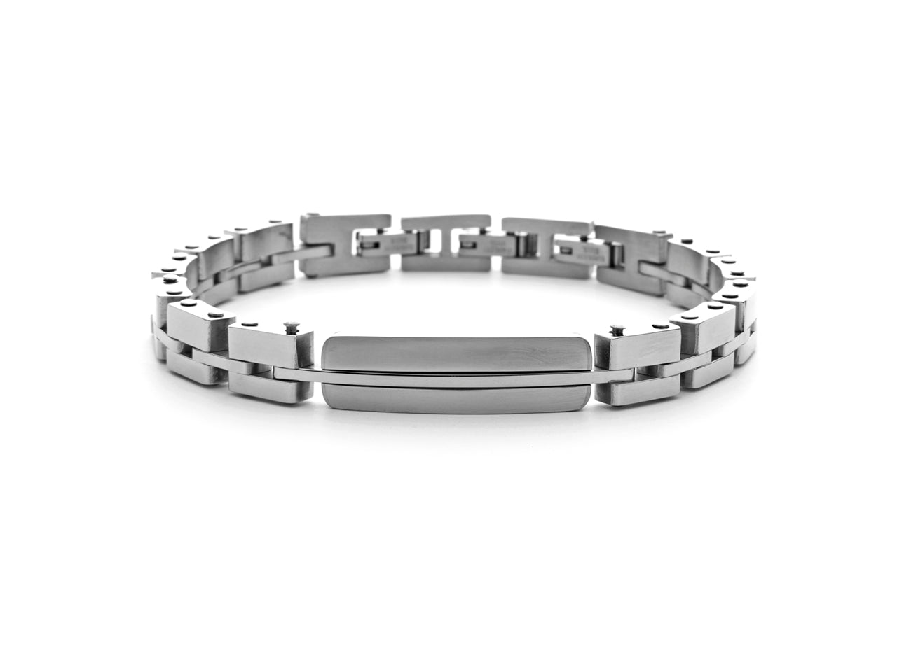 Bracciale Uomo 4US Cesare Paciotti Acciaio Lucido Targhetta licida 4UBR6036