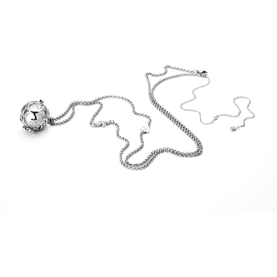 Collana Donna Chiama Angeli 4US Cesare Paciotti Cuore Bianco 4UCL3193W