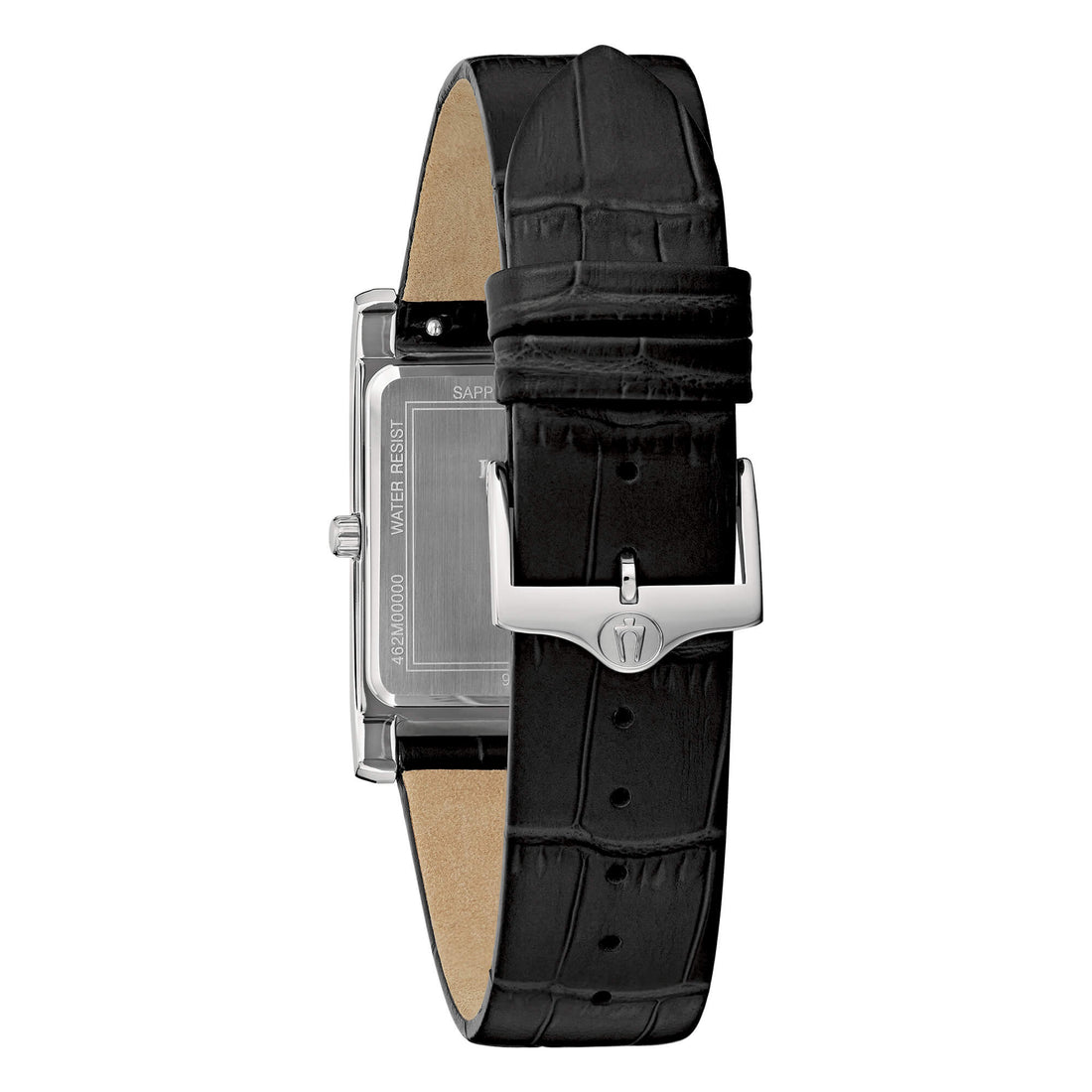 Orologio Uomo Bulova Classic Rectangle Pelle Nero Quarzo 96B445