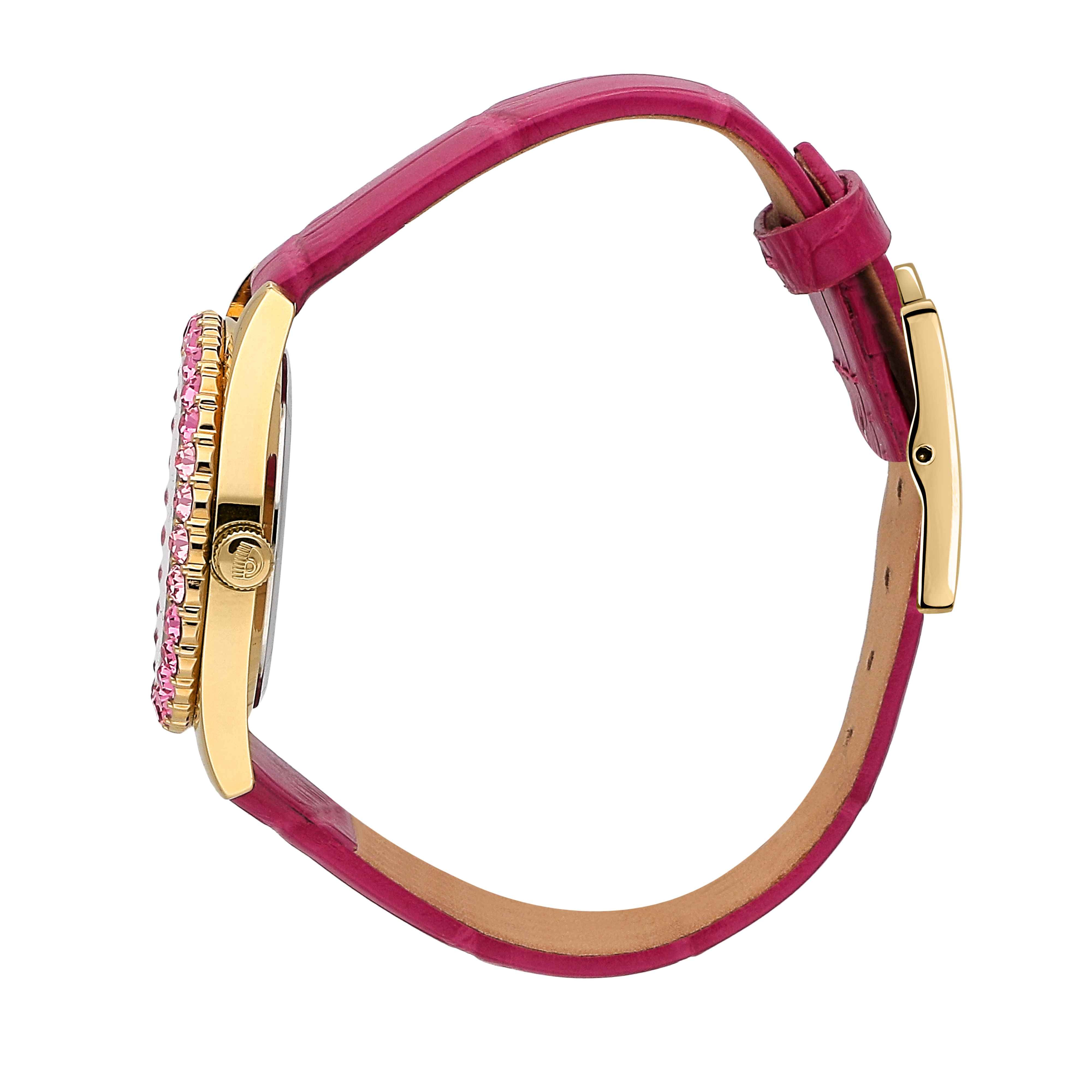 Orologio Donna Chiara Ferragni Quarzo Solo tempo Acciaio Dorato Zirconi Rosa