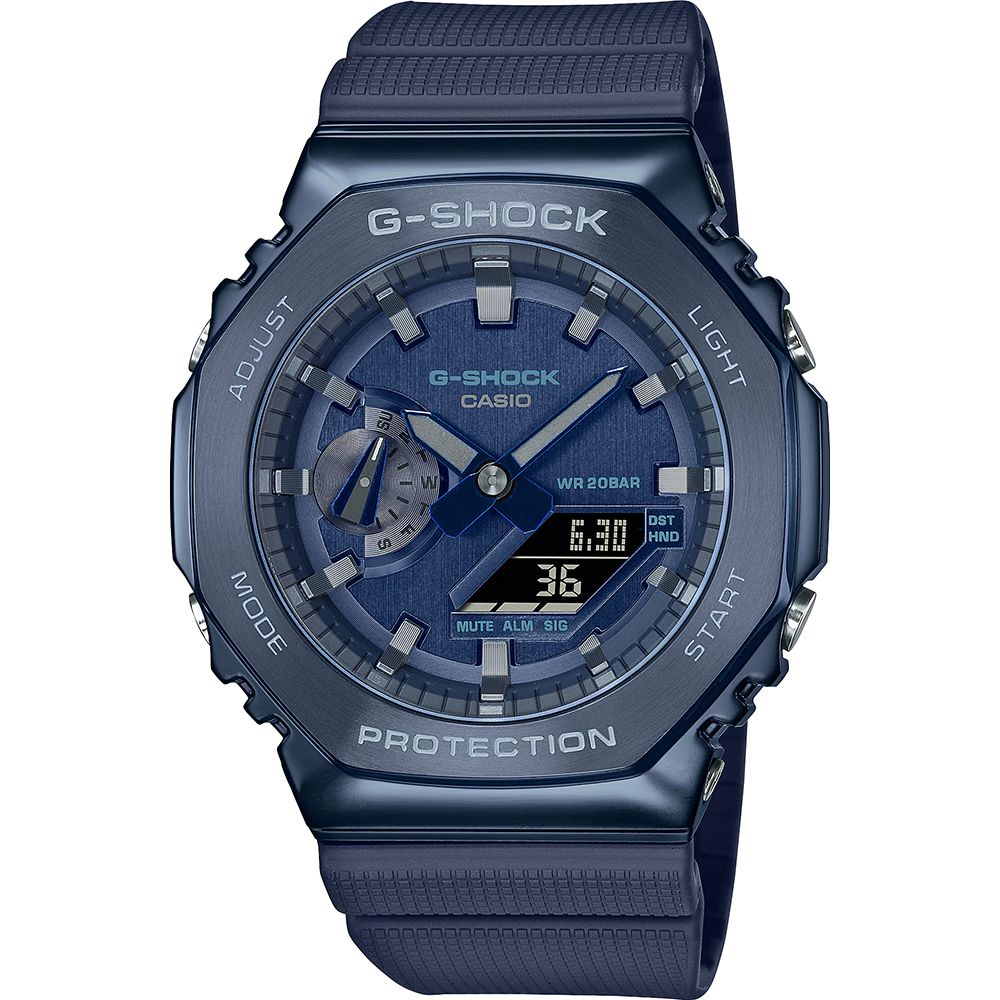 Orologio Uomo Acciaio E Gomma Casio Quarzo G-SHOCK G-STEEL GM-2100N-2AER