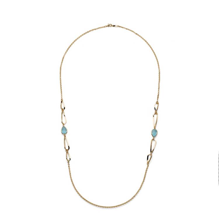 Collana Donna Unoaerre Joya Goccia Azzurra Dorata 587451