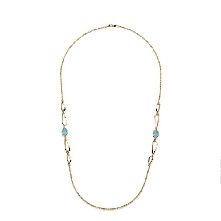 Collana Donna Unoaerre Joya Goccia Azzurra Dorata 587451