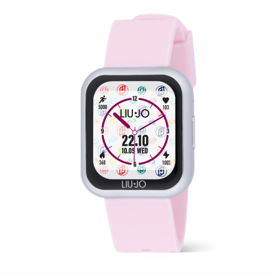 Orologio Donna Liu Jo Smartwatch Voice Acciaio Gomma Rosa SWLJ139