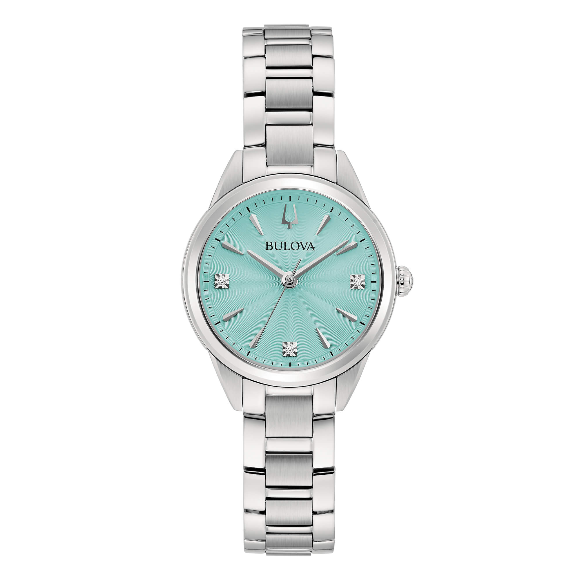 Orologio Donna Bulova Sutton Lady Petite Verde Acqua Diamanti 96P253