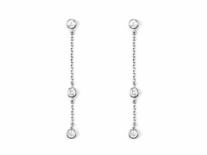 Orecchini Donna Argento 925 4US Cesare Paciotti Punto Luce Zirconi 4UOR5690W