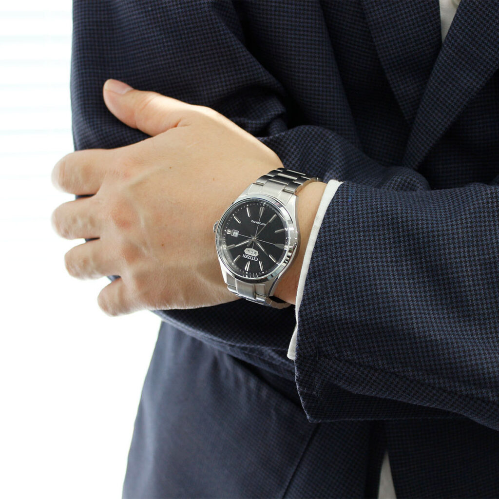 Orologio Uomo Citizen Automatico Acciaio Nero Doppia Data NH8391-51E