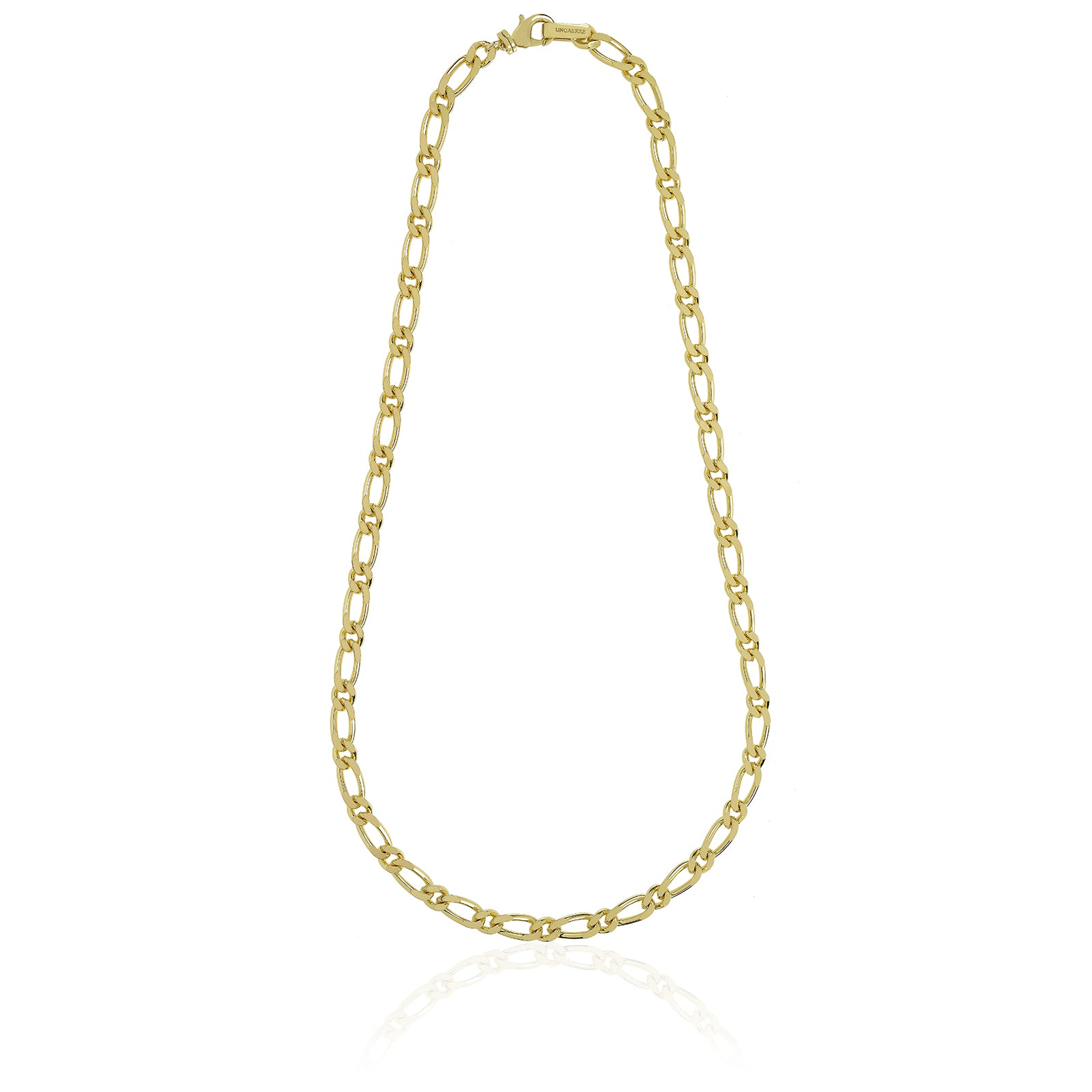 Collana Uomo Unoaerre Acciaio dorato  Maglia Grumetta e figaro 560846