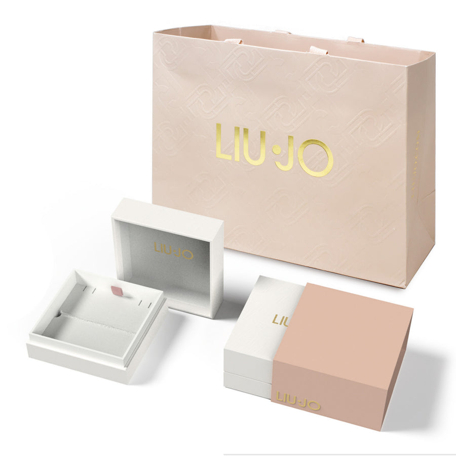 Bracciale Donna Liu Jo Acciaio Rosè Rigido Punto Luce Zircone LJ2543