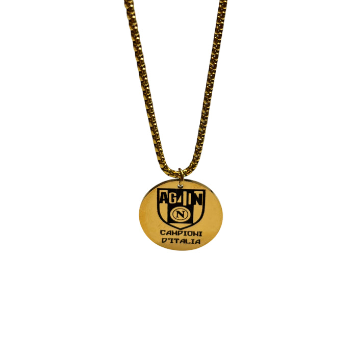 Collana Uomo Re Mida AG4IN Quarto Scudetto Napoli CL-C-12