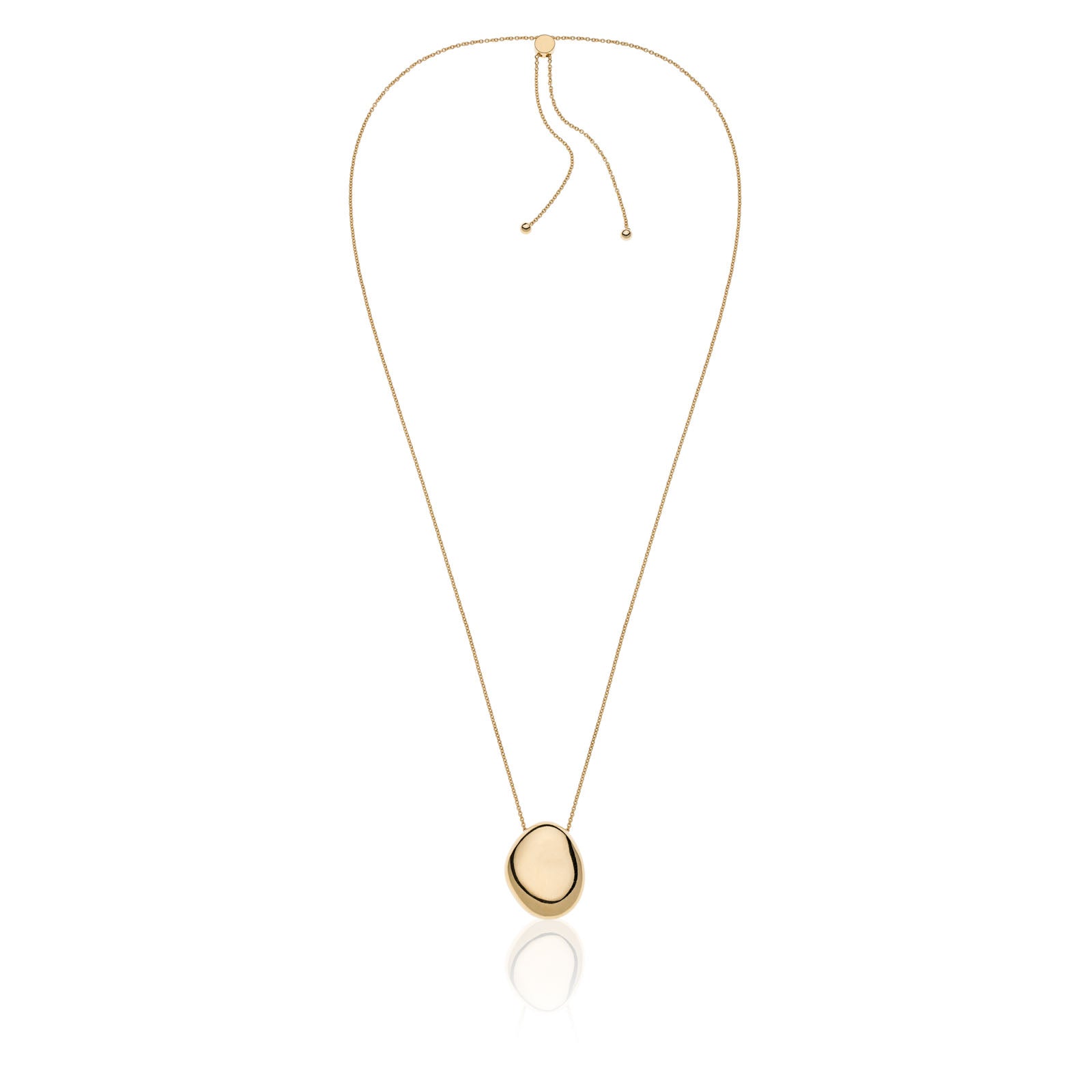 Collana Donna Unoaerre Argento Dorato Goccia Boule Grande Lunga 557188