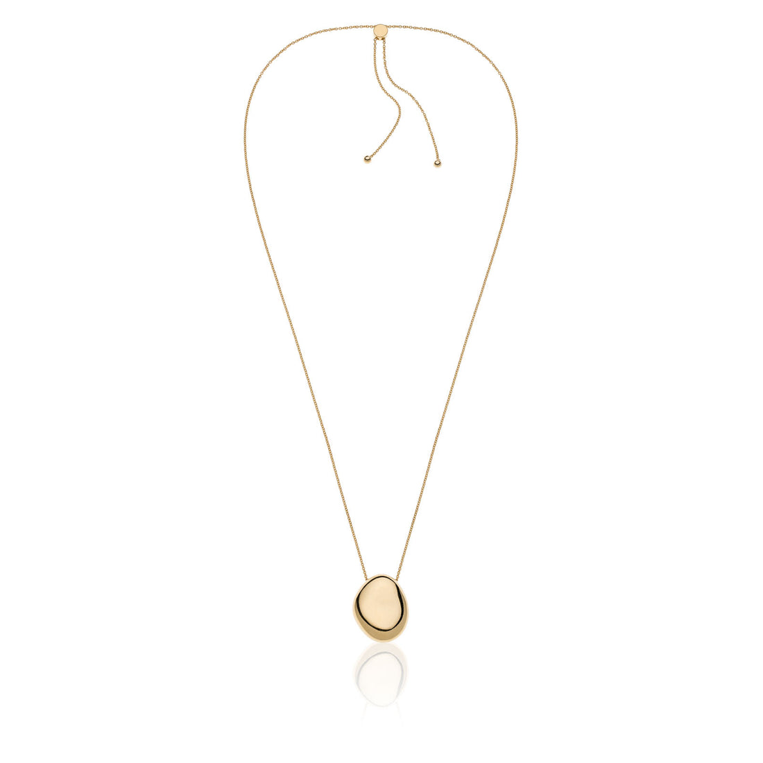 Collana Donna Unoaerre Argento Dorato Goccia Boule Grande Lunga 557188