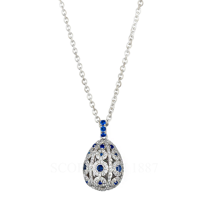 Collana Tsars in Argento con Zirconi Bianchi e blu "Alexandra" ALP02SW