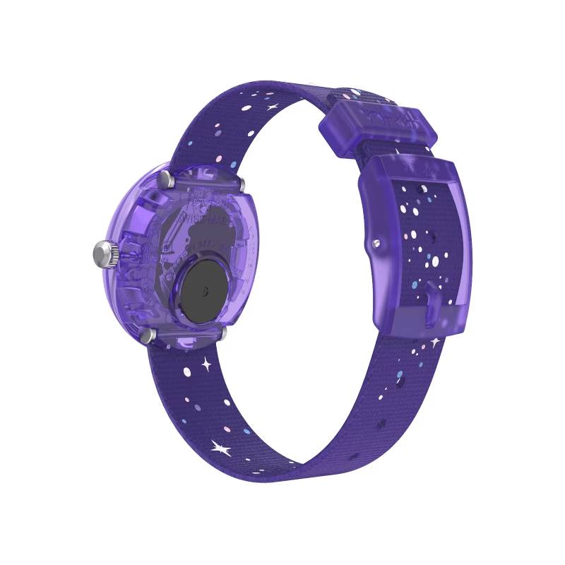 Orologio Bambina Swatch Flik Flak Stargazing Quarzo Solo Tempo Viola ZFPNP139