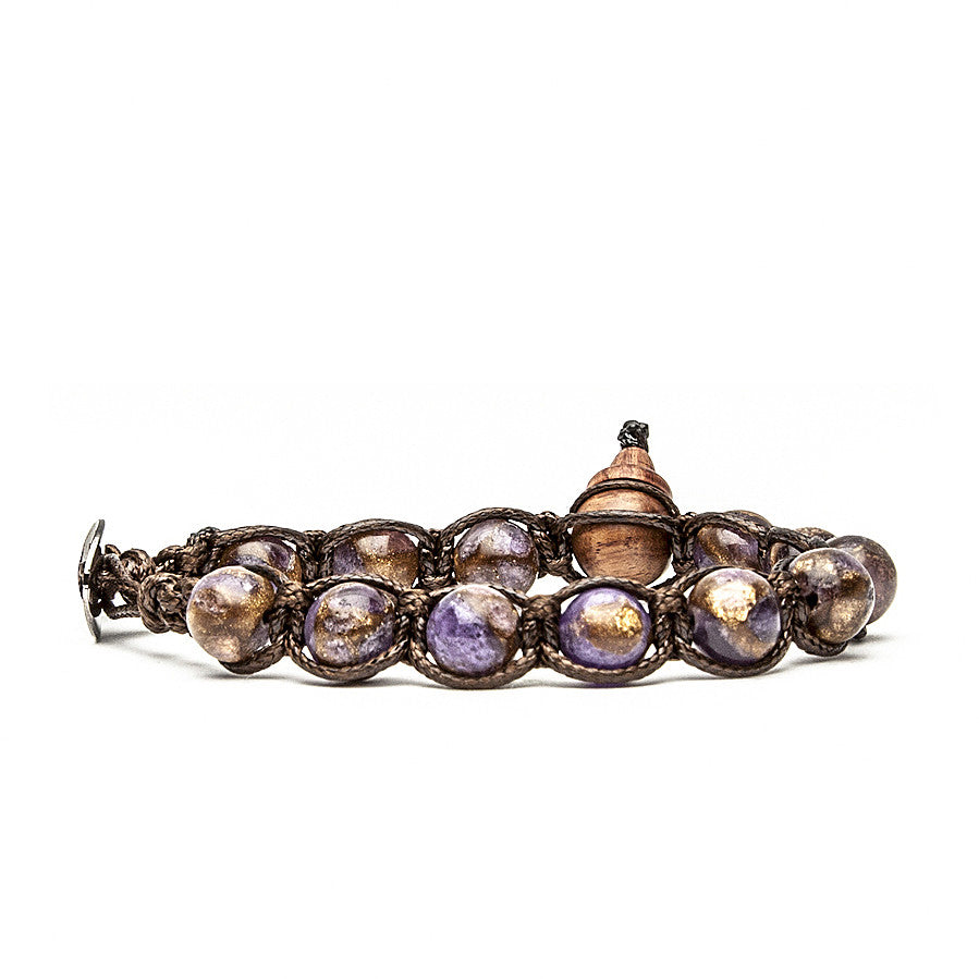 Bracciale Unisex Quarzo Viola Mosaico Striato BHS900-236