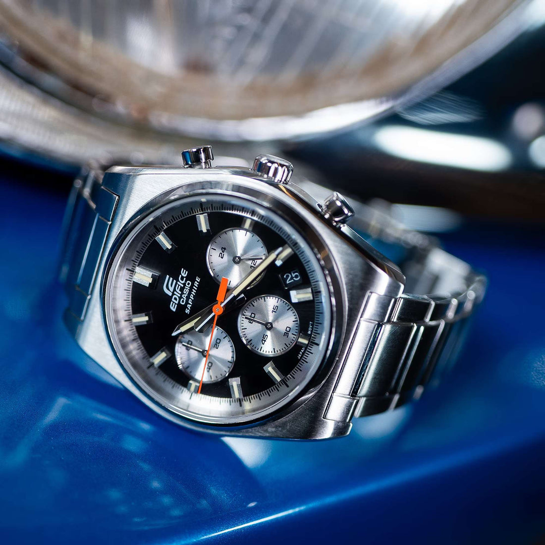 Orologio Uomo Casio Edifice Acciaio Cronografo Nero EFB-730D-1AVUEF