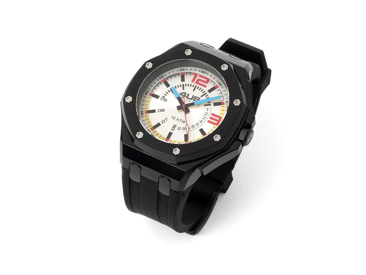 Orologio Uomo 4US Cesare Paciotti Quarzo Solo Tempo Gomma Nero T4ST409