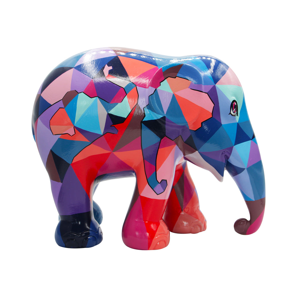 Scultura Elefante Onlylux TOGHETER 15cm Resina Dipinto A Mano 8858831261426