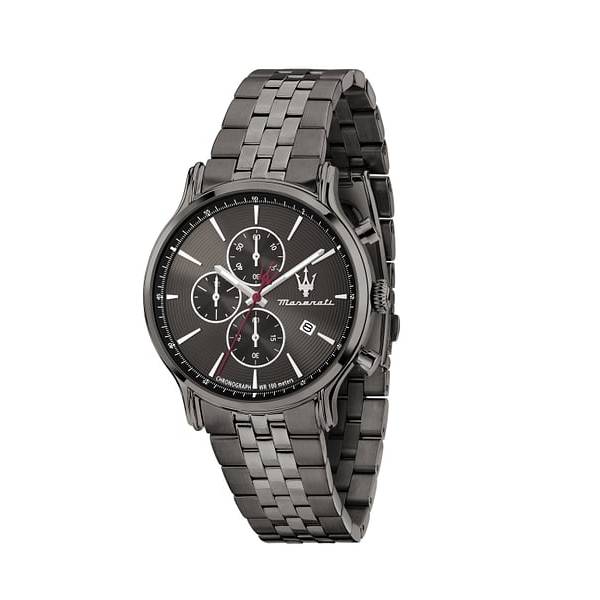 Orologio Uomo Maserati Epoca Acciaio Nero Quarzo Cronografo Data R8873618036