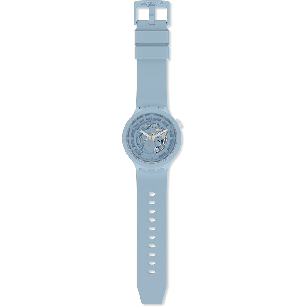 Orologio Uomo Swatch Big Bold Celeste Bioceramica SB03N100