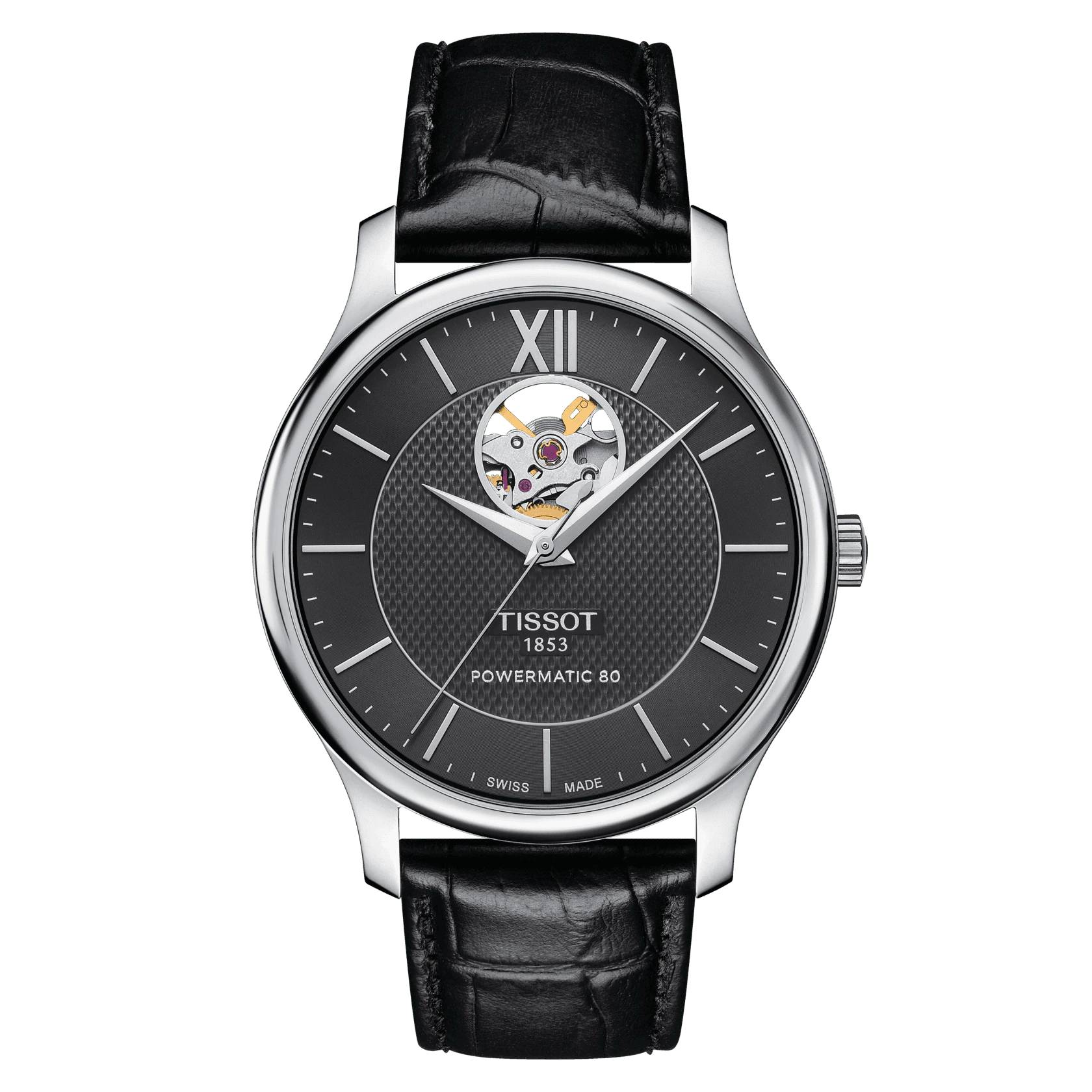 Orologio Uomo automatico Tradition Powermatic 80 Open Heart