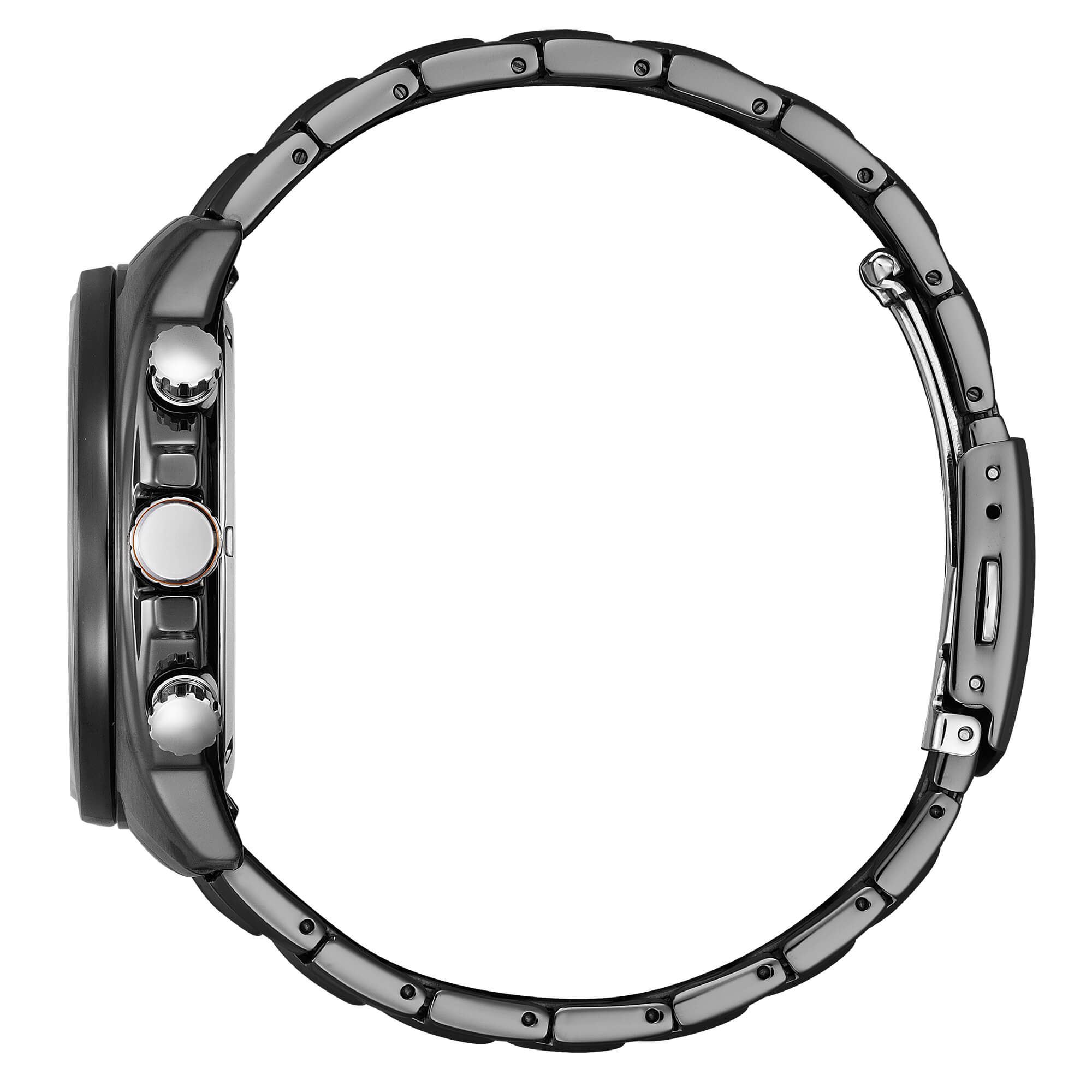 Orologio Uomo Citizen Eco Drive Cronografo Aviator Data Acciaio PVD Nero CA4567-82H