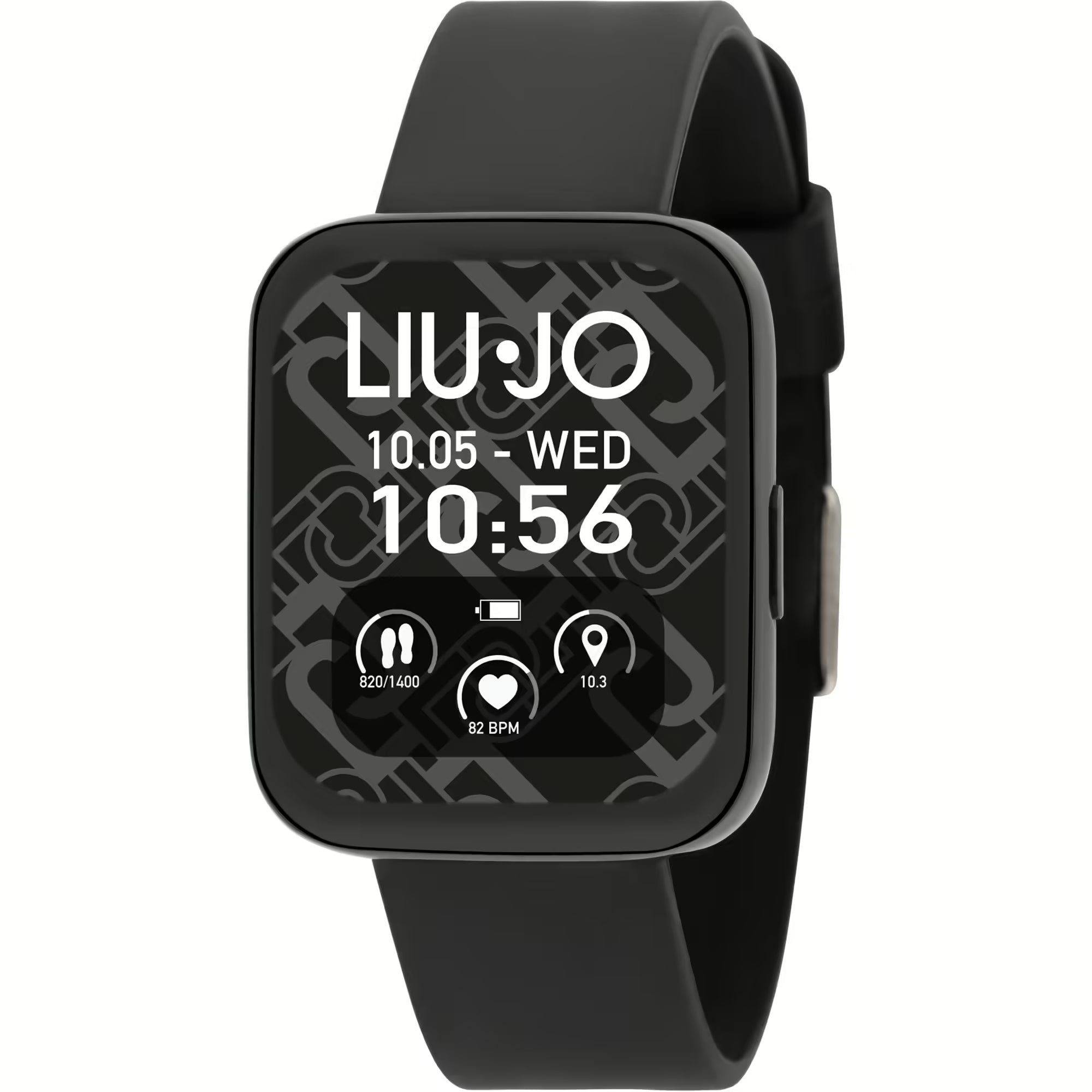 Orologio Liu Jo Uomo Smartwatch Voice Acciaio Gomma Nero SWLJ096