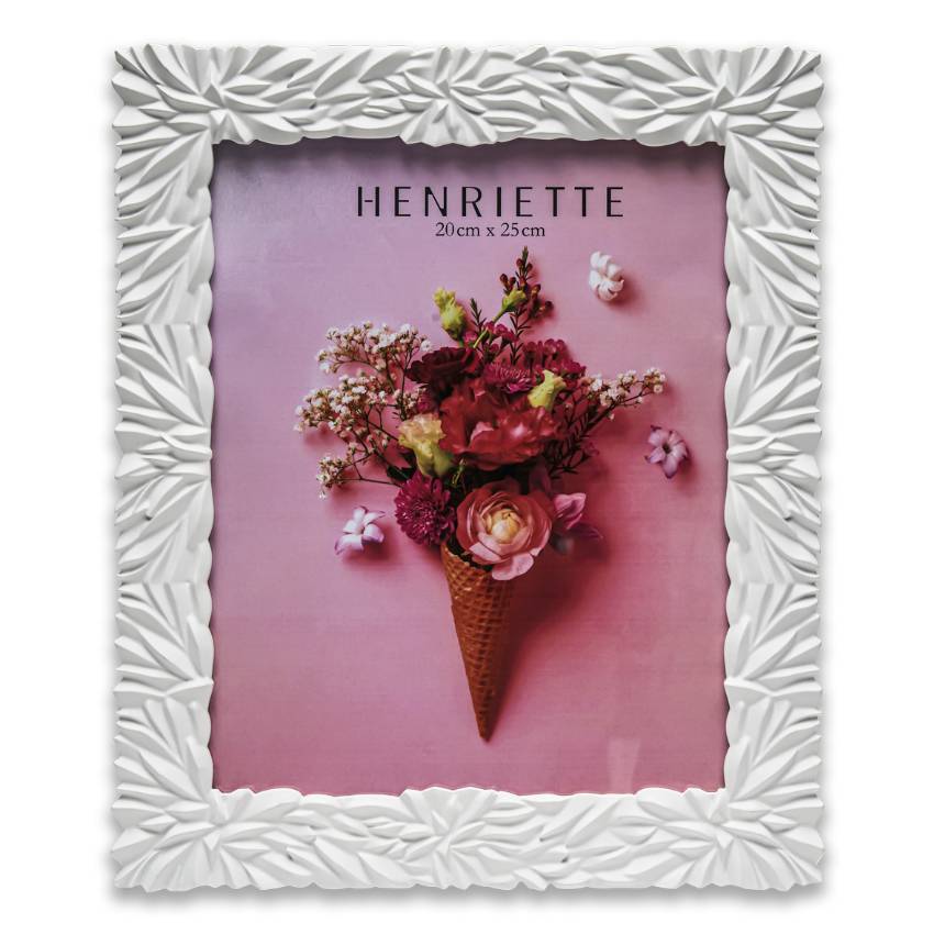 Cornice Henriette Origami Ostuni Bianco 20x25 cm D18797