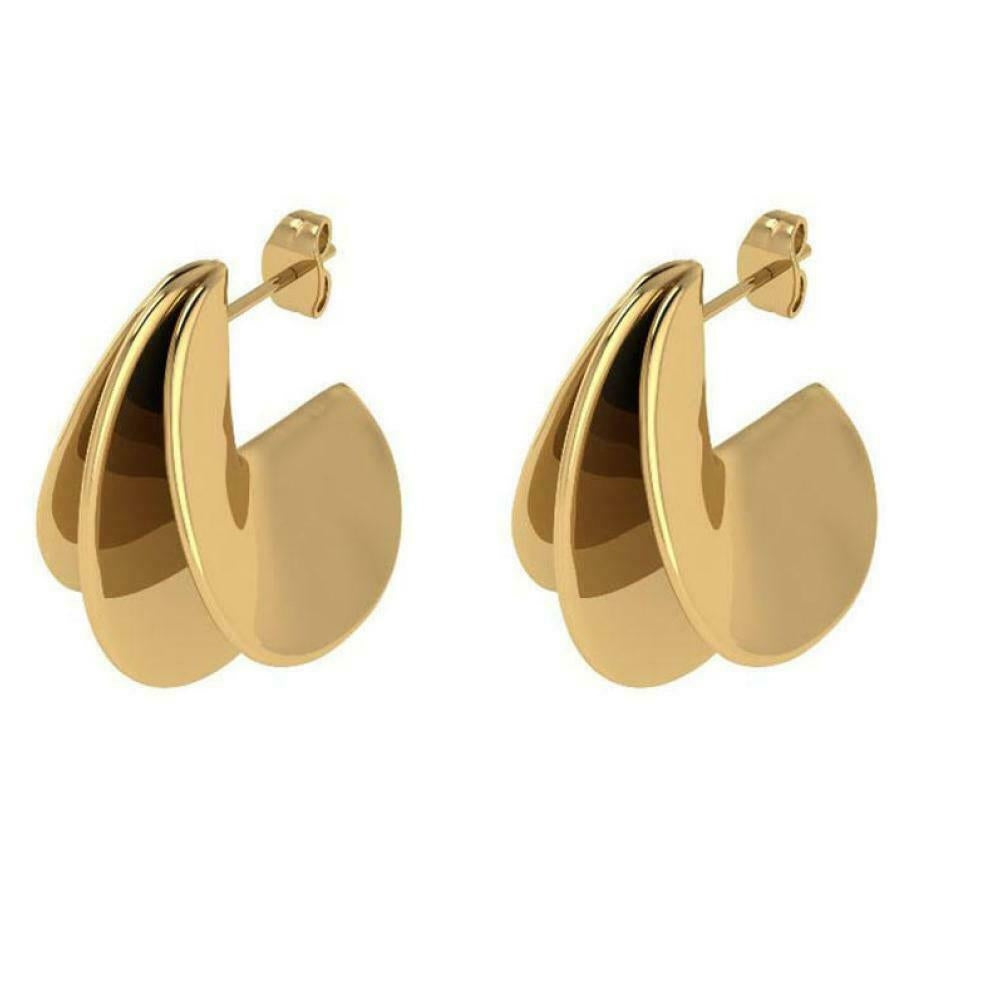 Orecchini Donna P D Paola a cerchio Eclipse Gold