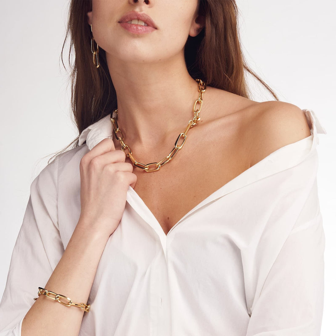 Collana Donna Unoaerre Bronzo Dorato Catena Forzatina 520630