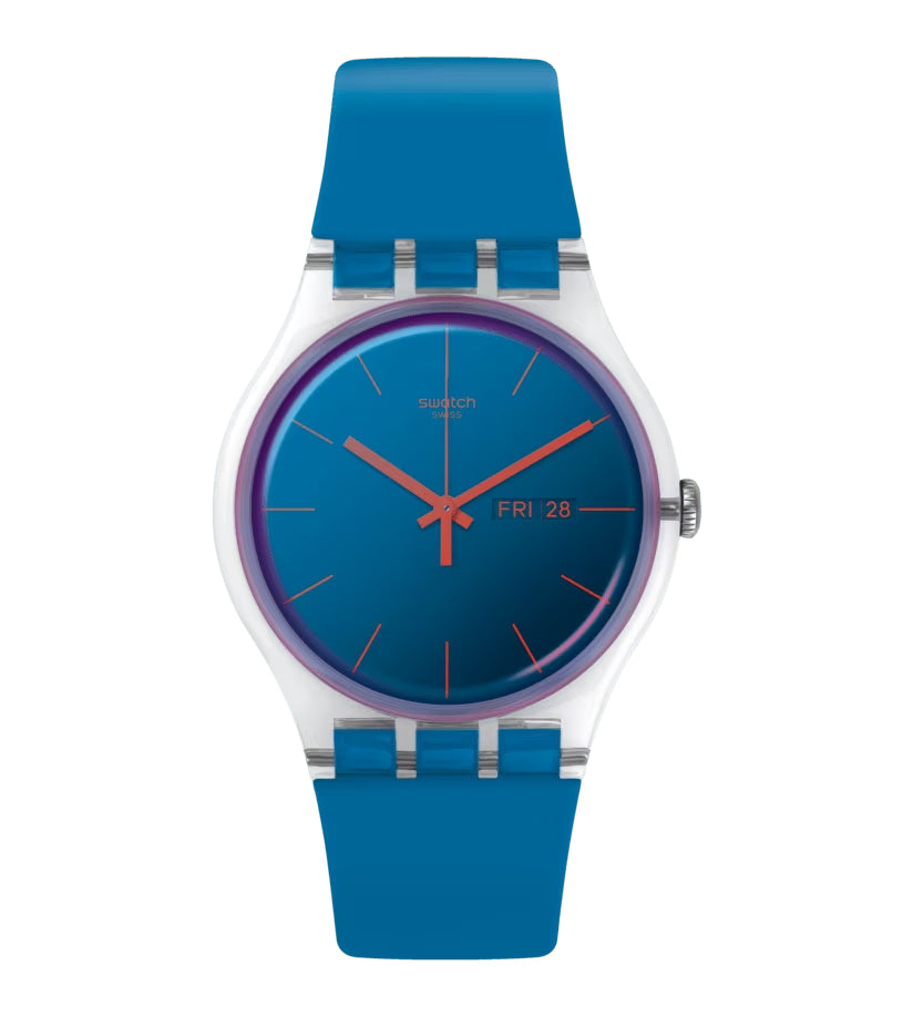 Orologio Unisex Swatch POLABLUE Quarzo Solo Tempo SO29K702