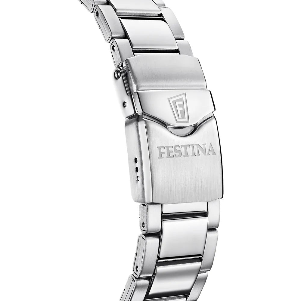 Orologio Uomo Festina Diver Acciaio Quarzo Solo Tempo Data Ghiera Nera F20663/3