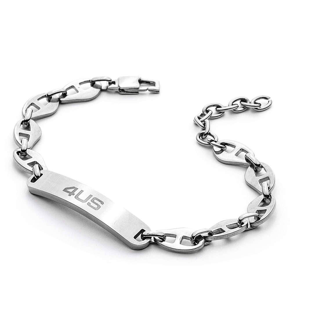 Bracciale Uomo 4US Cesare Paciotti Acciaio A Catena Finitura In Acciaio 4UBR4500