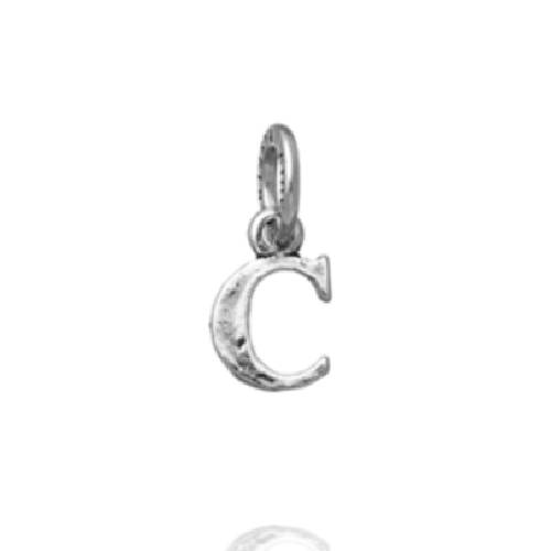Charm Unisex Giovanni Raspini Argento 925 Mini Lettera C Realizzato A Mano 10878