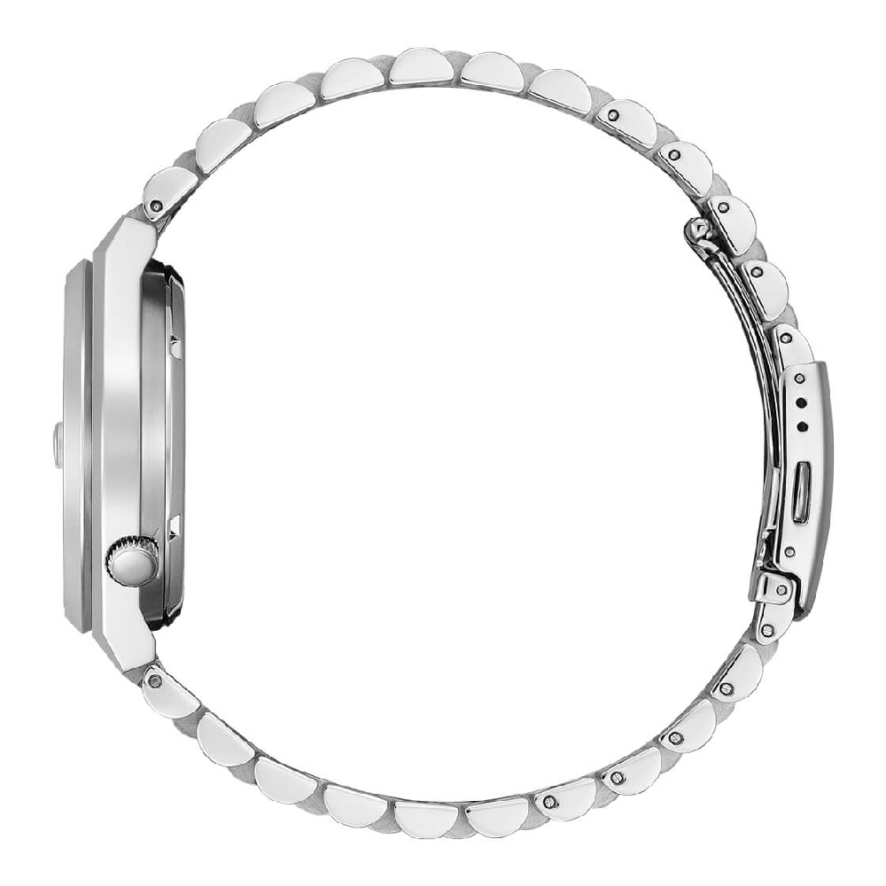 Orologio Uomo Citizen Automatico Maglia President Acciaio Nero Data NJ0150-81E