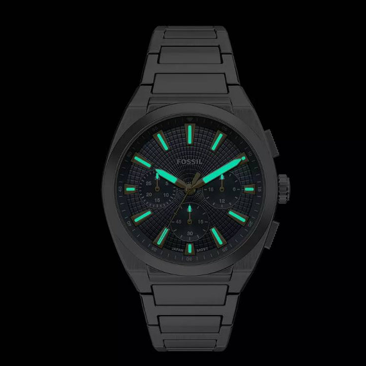 Orologio Uomo Acciaio Fossil Everett Cronografo Quarzo FS6154