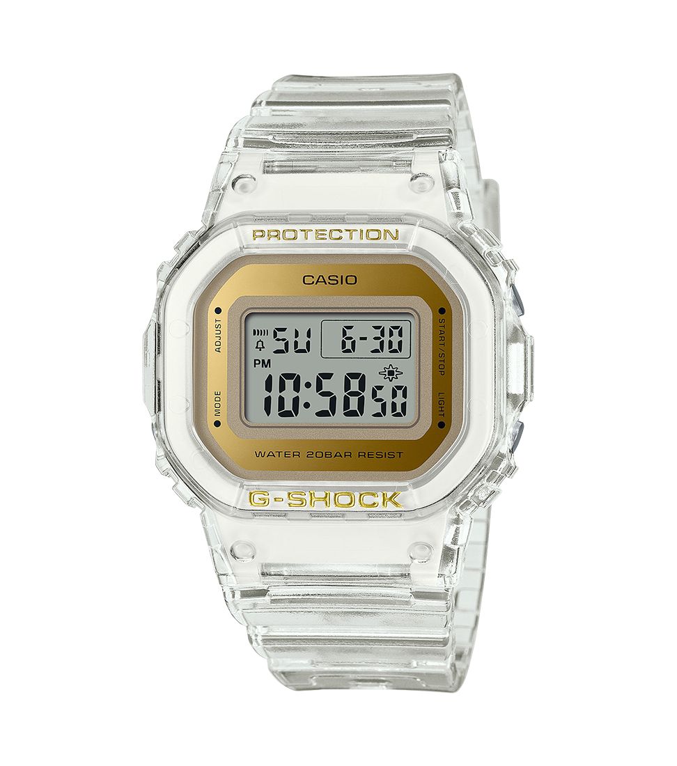 Orologio Unisex Casio G-Shock Quarzo Digitale Dorato Bianco GMD-S5600SG-7ER