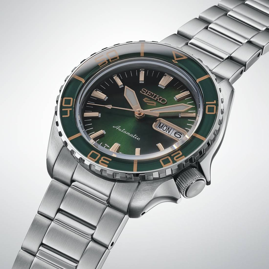 Orologio Uomo Seiko 5 Automatico SKX Verde Rosè HDB005K1
