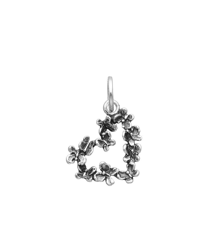 Charm Donna Giovanni Raspini Argento 925 Cuore Farfalle Realizzato A mano 09462