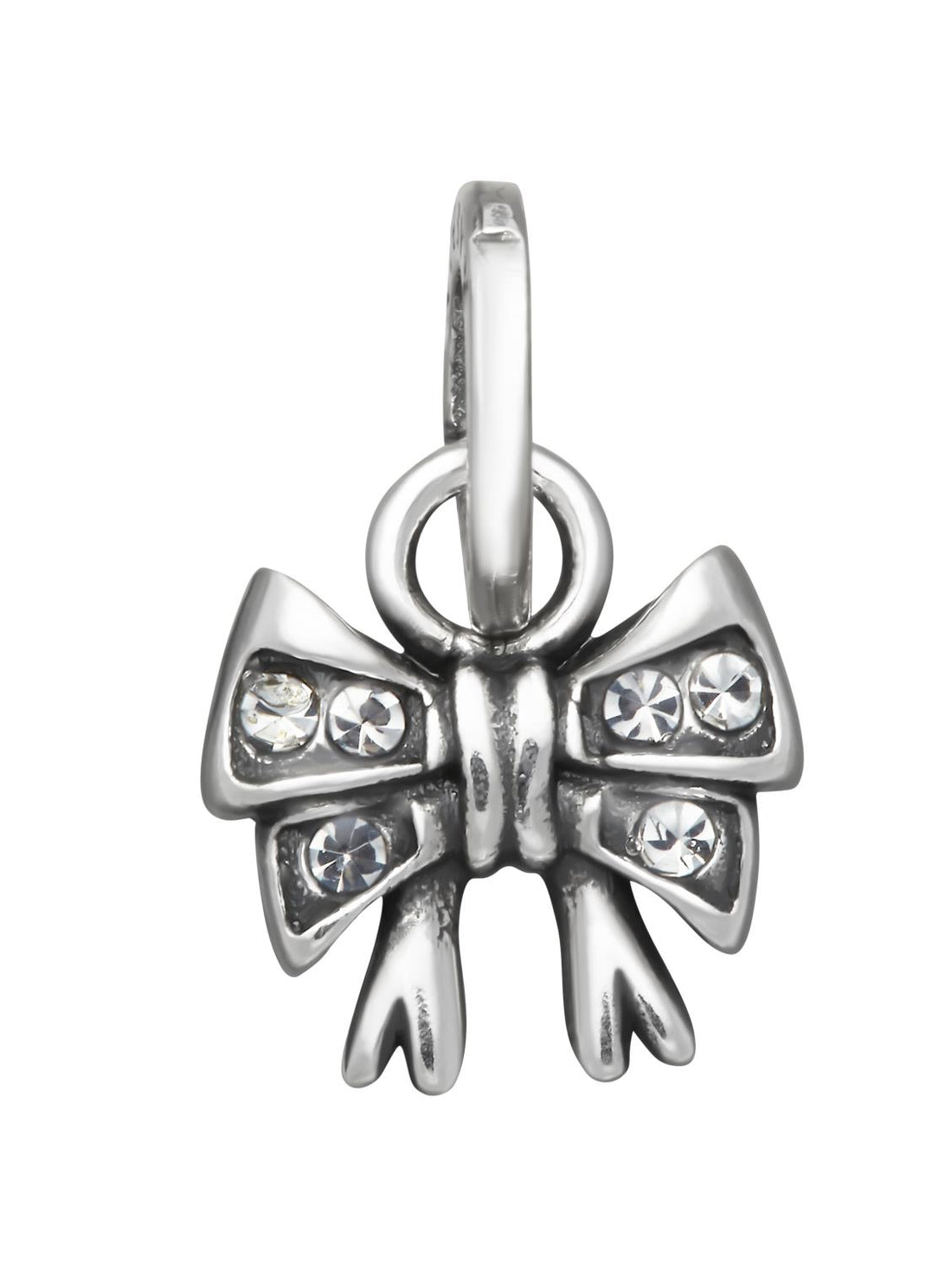 Charm Donna Giovanni Raspini Argento 925 Mini Charm Fiocco Crystal 12192
